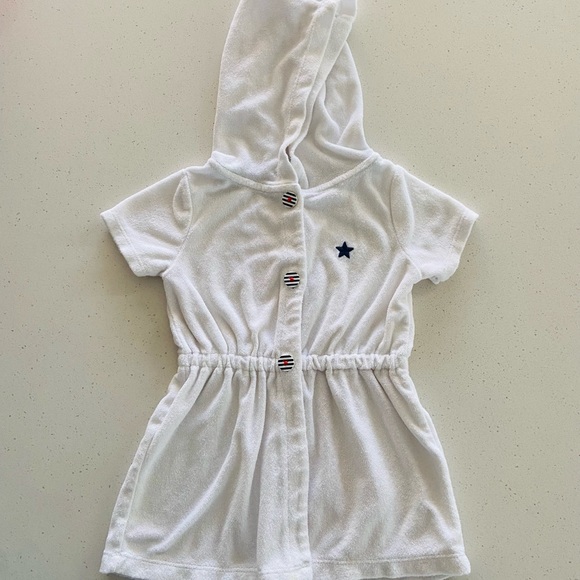Carter’s Baby Girls White Terry Swim Coverup Size 24 Months - Picture 2 of 9